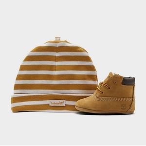 Timberland Kids' Crib Bootie and Beanie Baby/Toddler